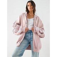 Adidas Originals Women'S Adilenium Season 4 Washed Oversized Hoodie - Pink