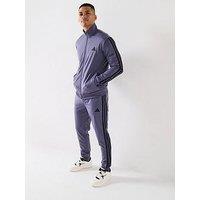 Adidas Sportswear Men'S Sportswear 3-Stripes Tricot Tracksuit - Purple