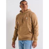 Adidas Originals Men'S Trefoil Essentials Hoodie - Brown