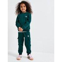 Adidas Originals Kids Unisex Cargo Hoodied Tracksuit - Green