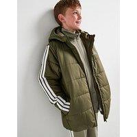 Adidas Sportswear Junior Unisex Synthetic Down Jacket - Green