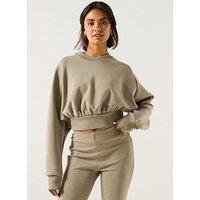 Adidas Sportswear Women'S All Szn Soft Lux Loose Sweatshirt - Green