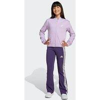 Adidas Sportswear Junior Girls Glam Flare Legging And Jumper - Purple