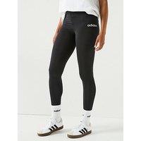 Adidas Sportswear Women'S Essentials Linear Cotton Leggings - Black