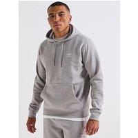 Adidas Originals Men'S Trefoil Essentials Hoodie - Grey