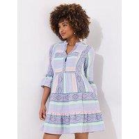 Joe Browns All New Summer Stripe Tunic Dress - Blue