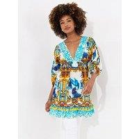 Joe Browns Sail Away Printed Tunic - Blue