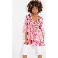 Joe Browns Printed Cotton Tunic - Pink