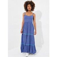 Joe Browns Gina Printed Maxi Dress - Blue