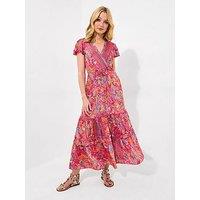 Joe Browns Fabulous Fiesta Printed Maxi Dress - Pink