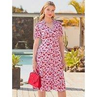 Joe Browns Aster Floral Midi Dress - Lilac
