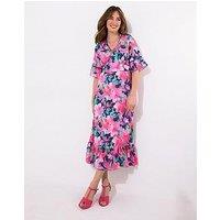 Joe Browns Constance Floral Print Dress - Navy