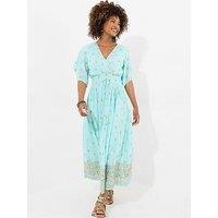 Joe Browns Reflections Embellished Maxi Dress - Blue