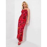 Joe Browns Avril Printed Maxi Dress - Red