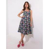 Joe Browns Odette Floral Dress - Navy