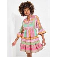 Joe Browns Summer Is Here Jacquard Tunic Dress - Pink