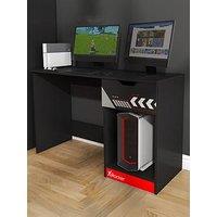 X Rocker Octane Gaming Desk With Drawer - Red