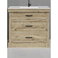 Teamson Home Donovan Vanity With Sink And 2 Drawers 36"