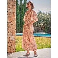 Fatface Paige Layered Floral Dress - Pink