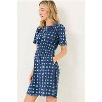 Fatface Liv Shibori Spot Dress - Blue