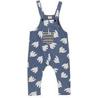 Turtledove London Kids Seagull Easy Fit Dungarees - Ocean