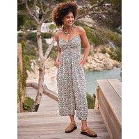 Fatface Natalie Vine Floral Jumpsuit - Multi