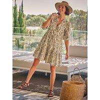 Fatface Nancy Linear Floral Dress
