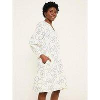 Fatface Frill Emb Tunic Dress - White