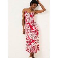 Fatface Mae Shell Print Dress - Red