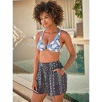 Fatface Flippy Paisley Shorts - Blue