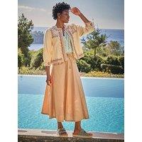 Fatface Zoe Embroidered Jacket - White
