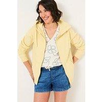 Fatface Amy Zip Through Hoodie - Yellow