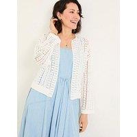 Fatface Florence Cardigan - White