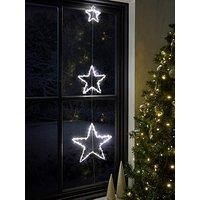 Very Home Set Of 3 Star Indoor/Outdoor Christmas Lights