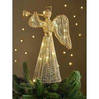Very Home 30 Cm Pre Lit Angel Christmas Tree Topper