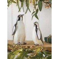Very Home Set Of 2 Penguin Christmas Decorations