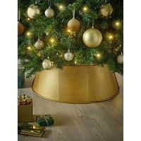 Very Home Hammered Metal Christmas Tree Skirt - 70 Cm