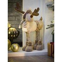 Very Home Cosy 4 Legged Plush Deer Christmas Decoration