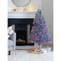 Very Home 5Ft Silver Fibre Optic Christmas Tree