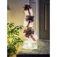 Very Home Light Up Frosted Present Stack Indoor/Outdoor Christmas Decoration - 78 Cm