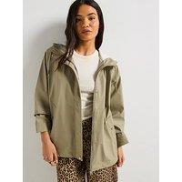 Only Elisa Short Rain Coat - Brown