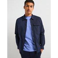 Barbour International Rosso Ripstop Overshirt - Navy