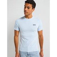 Barbour International Small Logo Slim Short Sleeve T-Shirt - Light Blue