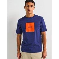 Barbour International Mass Graphic Relaxed Cotton T-Shirt - Navy