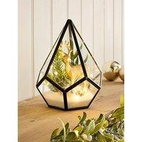 Very Home Lit Stag Terrarium Table Light Christmas Decoration
