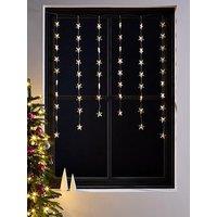 Three Kings Star Curtain Christmas Light - White