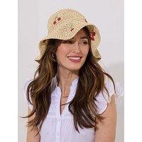 Joe Browns Cherry Baby Summer Straw Cloche - Tan