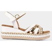 Joe Browns Cooler In The Shade Wedge Sandals - Gold