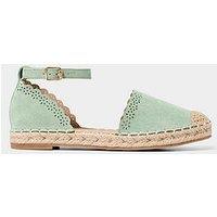 Joe Browns Pretty Scallop Strappy Espadrilles - Mint
