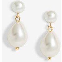 Jon Richard Gold Plated Pearl Peardrop Earrings